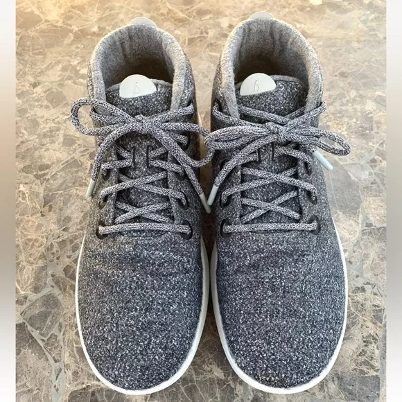 ALLBIRDS WRUM High Top Merino Wool Runner Up Mizzles Men's Sneakers Gray. - Picture 4 of 13